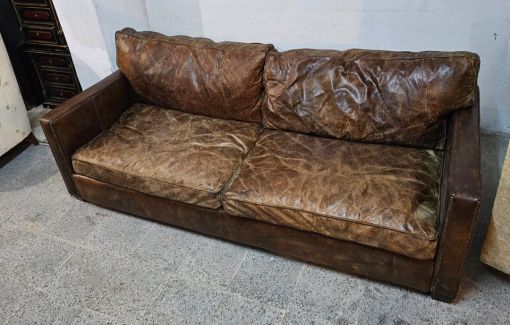 bostancı bostancı antika deri koltuk